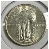 1925 Standing Liberty Silver Quarter CH AU