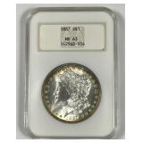 1887 Morgan Silver $1 Fatty NGC MS63