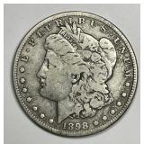 1898-S Morgan Silver $1 Very Good VG
