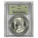1898-O Morgan Silver $1 PCGS MS64 OGH