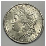 1888 Morgan Silver $1 About Uncirculated CH AU