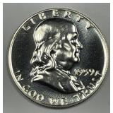 1959 Franklin Silver Half Proof PRF