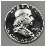 1960 Franklin Silver Half Proof PRF Cameo