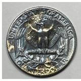 1955-D Washington Quarter Uncirculated BU Color
