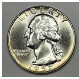 1957-D Washington Quarter Brilliant Uncirculated