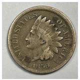 1859 Indian Head Cent 1st Year Issue Good G