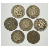 1859 - 1864 Indian Head Cent Date Run Incl 