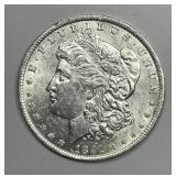 1891-O Morgan Silver $1 About Uncirculated CH AU