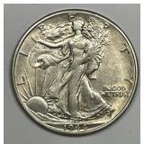1944-D Walking Liberty Silver Half Choice AU