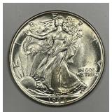 1944 Walking Liberty Silver Half Uncirculated BU