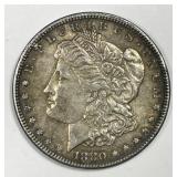 1880 Morgan Silver $1 About Uncirculated AU