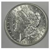 1880-O Morgan Silver $1 About Uncirculated AU