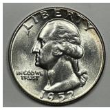 1952 Washington Quarter Brilliant Uncirculated BU