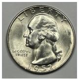 1952-S Washington Quarter Brilliant Uncirculated