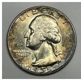 1955 Washington Quarter Uncirculated Color