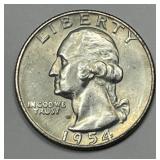 1954-S Washington Quarter Brilliant Uncirculated