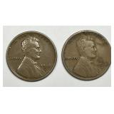 1916-D & 1918-D Lincoln Wheat Cent Pair