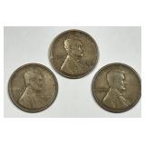1919-S Lincoln Wheat Cent Trio