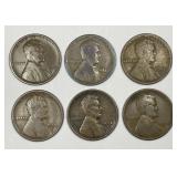 Six Mintmarked Lincoln Wheaties From the Teens
