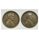 1919-S & 1921-S Lincoln Wheat Cent Pair