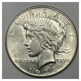 1935 Peace Silver $1 Uncirculated UNC
