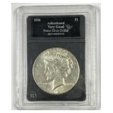 1934 Peace Silver $1 Extra Fine XF