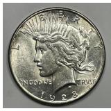 1928-S Peace Silver $1 About Uncirculated CH AU
