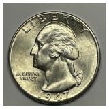 1947-D Washington Quarter Brilliant Uncirculated