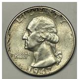 1947 Washington Quarter Brilliant Uncirculated BU