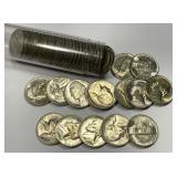1943-D Jefferson Silver Nickel Roll Uncirculated