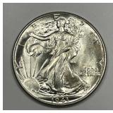 1943 Walking Liberty Silver Half Uncirculaed BU