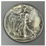 1945-S Walking Liberty Silver Half AU