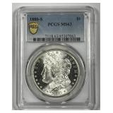 1880-S Morgan Silver $1 PCGS MS63