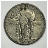 1926 Standing Liberty Silver Quarter Fine F+