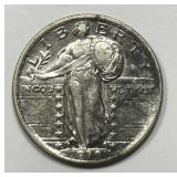 1919 Standing Liberty Silver Quarter AU