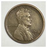 1912-S Lincoln Wheat Cent Fine F