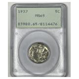 1937 Buffalo Nickel Gem BU Rattler PCGS MS65