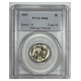 1937 Buffalo Nickel PCGS MS66