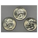 Denver Mint Washington Quarter Uncirculated Trio