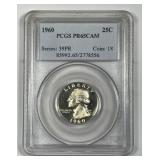 1960 Washington Silver Proof Quarter PCGS PR65 CAM
