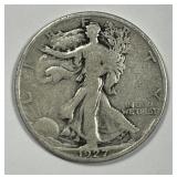 1927-S Walking Liberty Silver Half Good G