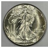 1946-D Walking Liberty Silver Half Uncirculated BU