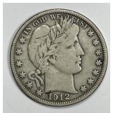1912-D Barber Silver Half Fine F