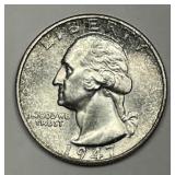 1947-S Washington Quarter Brilliant Uncirculated