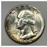 1948-D Washington Quarter Brilliant Uncirculated
