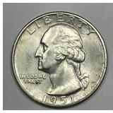 1951-D Washington Quarter Brilliant Uncirculated