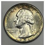 1951 Washington Quarter Brilliant Uncirculated BU