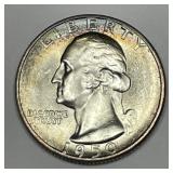 1950-S Washington Quarter Brilliant Uncirculated