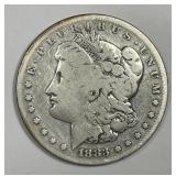 1883-S Morgan Silver $1 Circulated