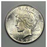 1923-S Peace Silver $1 Uncirculated BU